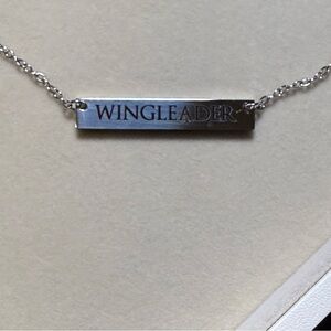 Wingleader Bar Necklace in Silver